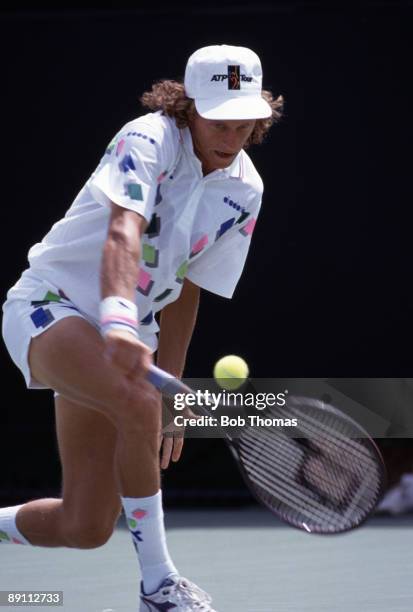 Martin Jaite of Argentina during the Lipton International Players Championships held in Miami, Florida, USA during March 1990. .