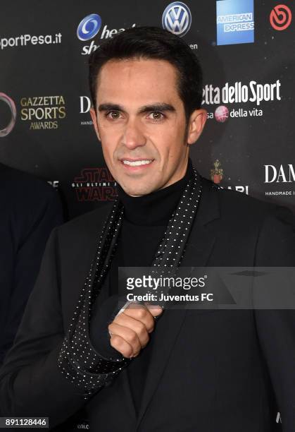 Alberto Contador attends the Gazzetta Sports Awards on December 12, 2017 in Milan, Italy.