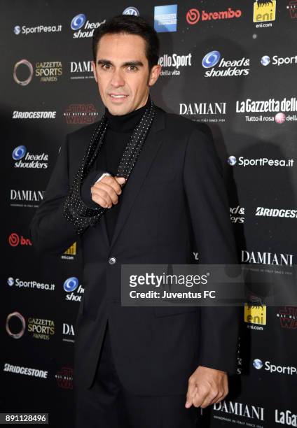 Alberto Contador attends the Gazzetta Sports Awards on December 12, 2017 in Milan, Italy.