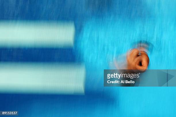Flora Piroska Gondos of Hungary competes in the Women's 3m Springboard Preliminary at the Stadio del Nuoto on July 20, 2009 in Rome, Italy.