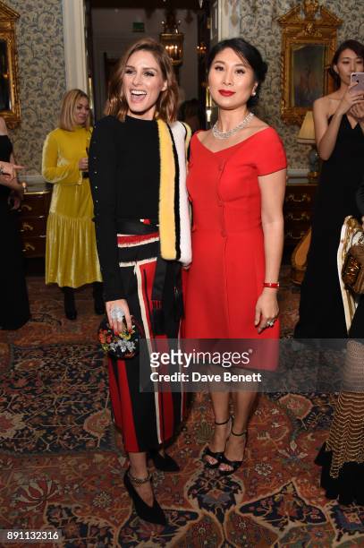Olivia Palermo and Iris Alexander attend the launch of the Iris Alexander Fine Diamond Jewellery Collection hosted by Olivia Palermo at The Ritz on...