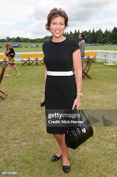 Kate Silverton attends the Veuve Clicquot Gold Cup Final on July 19, 2009 in Midhurst, England.