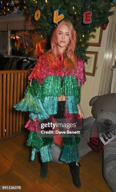 Mary Charteris attends the Love x Chaos x Poppy Delevingne x Moet Christmas Party at George on December 12, 2017 in London, England.