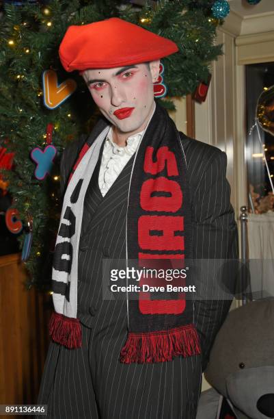 Charles Jeffrey attends the Love x Chaos x Poppy Delevingne x Moet Christmas Party at George on December 12, 2017 in London, England.