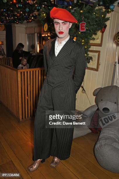 Charles Jeffrey attends the Love x Chaos x Poppy Delevingne x Moet Christmas Party at George on December 12, 2017 in London, England.