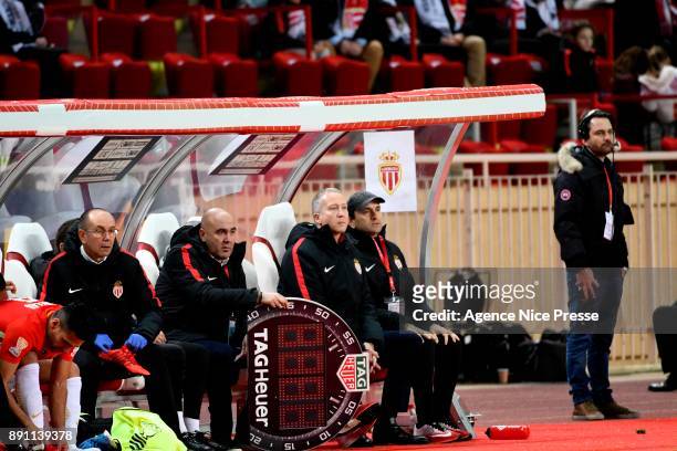 Vadim Vasyliev vice president of Monaco on the bench during the french League Cup match, Round of 16, between Monaco and Caen on December 12, 2017 in...