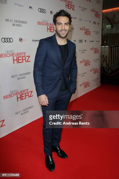 Elyas M'Barek attends the 'Dieses bescheuerte Herz' premiere on December 12, 2017 in Berlin, Germany.