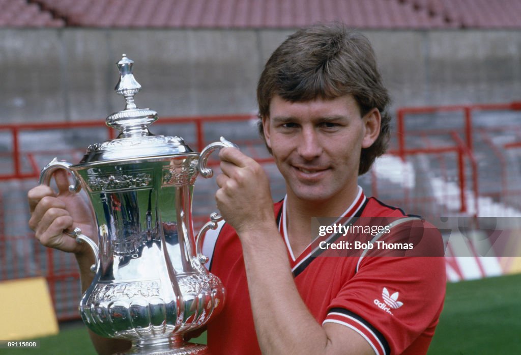 Bryan Robson With The FA Cup