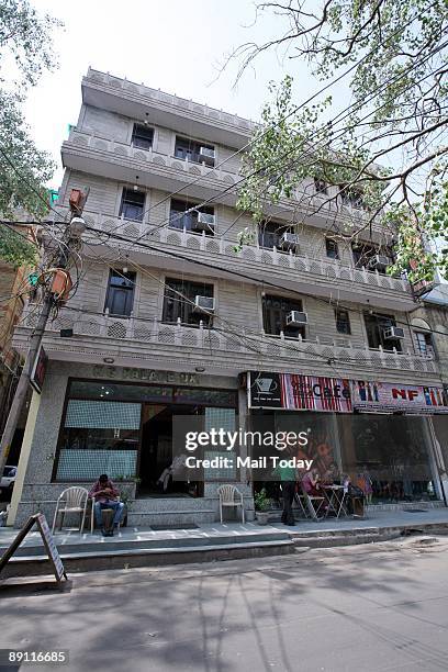 Hotel in New Delhi's Paharganj area can be seen on Sunday, July 19, 2009. The Government plans to spruce up 1500 city guesthouses at a price of Rs 50...