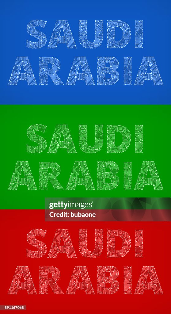 Saudi Color Coding Saudi Arabia Circuit Board Color Vector Backgrounds High-Res Vector ...