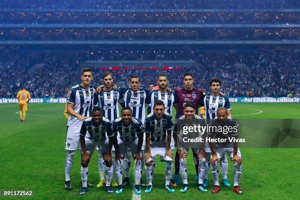 Team of Monterrey pose prior to the second leg of the Torneo Apertura 2017 Liga MX final between Monterrey and Tigres UANL at BBVA Bancomer Stadium...