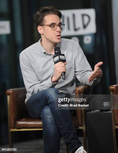 Steven Levenson attends the Build to discuss "Dear Evan Hansen" at Build Studio on December 12, 2017 in New York City.