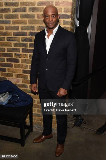 Oliver Alvin-Wilson attends the press night after party for "The Twilight Zone" at The Almeida Theatre on December 12, 2017 in London, England.