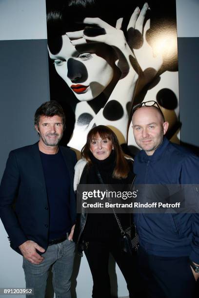 Of Mazarine Group Paul-Emmanuel Reiffers, Creator of the "Numero magazine" Babeth Djian and Photographer Solve Sundsbo attend the "Solve Sundsbo pour...