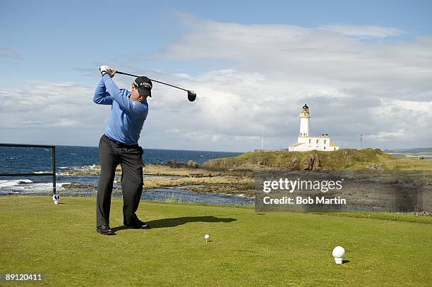 Matthew Goggin in action, drive from tee on No 9 during Sunday play at Ailsa Course of Turnberry Resort. South Ayrshire, Scotland 7/19/2009 CREDIT:...