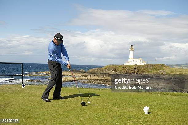 Matthew Goggin in action, drive from tee on No 9 during Sunday play at Ailsa Course of Turnberry Resort. South Ayrshire, Scotland 7/19/2009 CREDIT:...