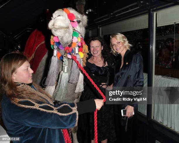 Poppy Delevingne attends the Love x Chaos x Poppy Delevingne x Moet Christmas Party at George on December 12, 2017 in London, England.