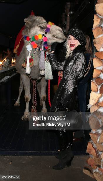 Pam Hogg attends the Love x Chaos x Poppy Delevingne x Moet Christmas Party at George on December 12, 2017 in London, England.