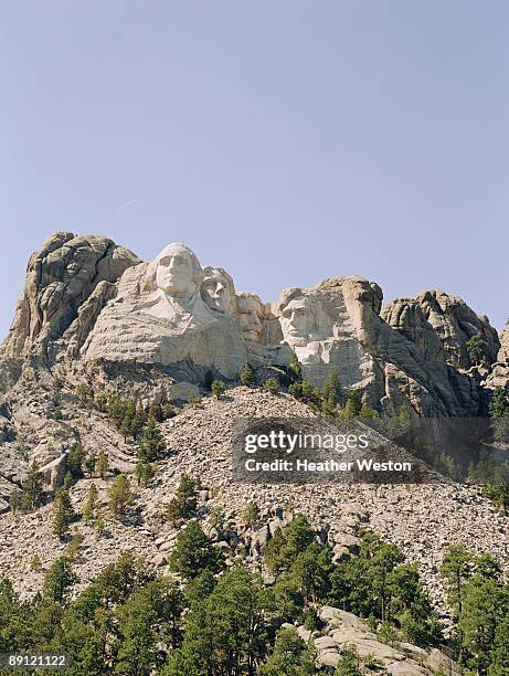 mount rushmore national memorial,  keystone,  south dakota - keystone south dakota photos et images de collection