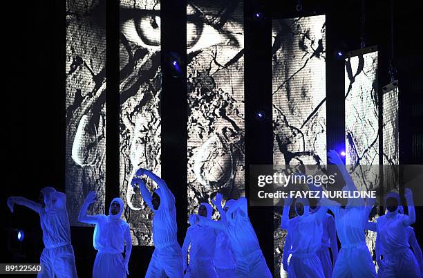 Algerian traditional dancers perform during the official closing ceremony of the 2nd Pan-African Cultural Festival , on July 20, 2009. In Algiers....