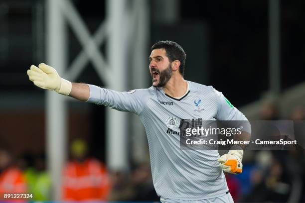 Crystal Palace's Julian Speroni during the Premier League match between Crystal Palace and Watford at Selhurst Park on December 12, 2017 in London,...