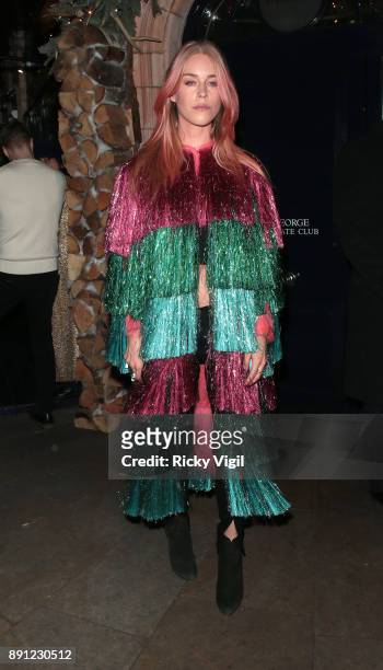 Mary Charteris attends the Love x Chaos x Poppy Delevingne x Moet Christmas Party at George on December 12, 2017 in London, England.