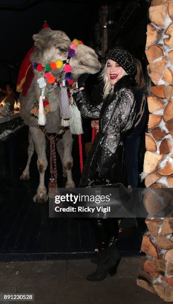 Pam Hogg attends the Love x Chaos x Poppy Delevingne x Moet Christmas Party at George on December 12, 2017 in London, England.