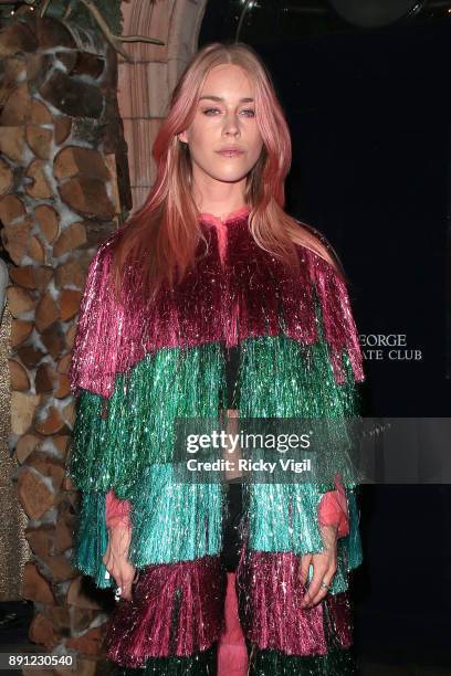 Mary Charteris attends the Love x Chaos x Poppy Delevingne x Moet Christmas Party at George on December 12, 2017 in London, England.