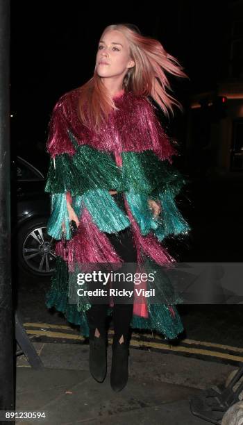 Mary Charteris attends the Love x Chaos x Poppy Delevingne x Moet Christmas Party at George on December 12, 2017 in London, England.