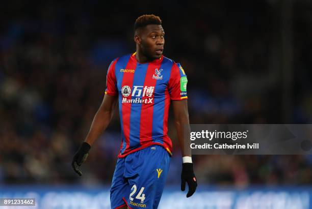 Timothy Fosu-Mensah of Crystal Palace during the Premier League match between Crystal Palace and Watford at Selhurst Park on December 12, 2017 in...