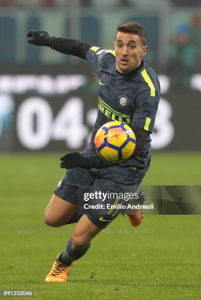 Matias Vecino of FC Internazionale Milano in action during the TIM Cup match between FC Internazionale and Pordenone at Stadio Giuseppe Meazza on...