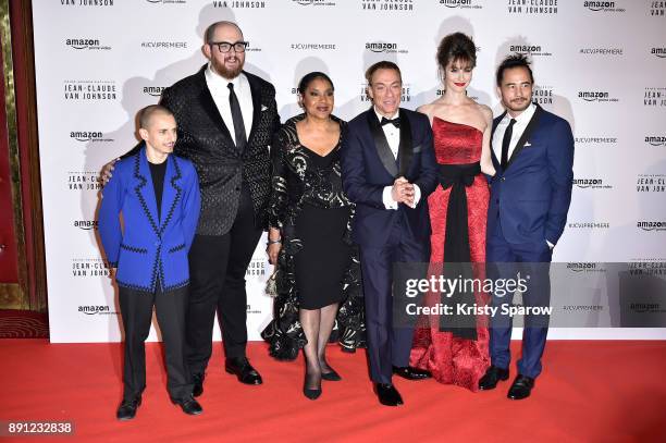 Moises Arias, Peter Atencio, Phylicia Rashad, Jean-Claude Van Damme, Kat Foster and David Callaham attend the Amazon TV series 'Jean Claude Van...