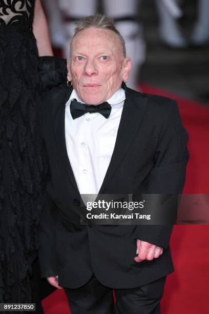 Jimmy Vee attends the European Premiere of 'Star Wars: The Last Jedi' at Royal Albert Hall on December 12, 2017 in London, England.