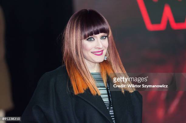 Ana Matronic arrives for the European film premiere of 'Star Wars: The Last Jedi' at the Royal Albert Hall in London. December 12, 2017 in London,...