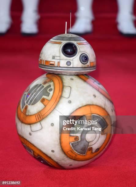 At the European Premiere of 'Star Wars: The Last Jedi' at Royal Albert Hall on December 12, 2017 in London, England.