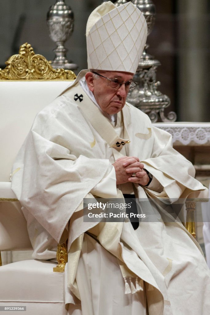 Pope Francis celebrates the Holy Mass in the honour of Our...