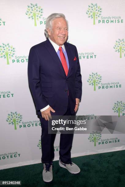 Chief Executive Officer of the New England Patriots Robert Kraft attends the Sandy Hook Promise: 5 Year Remembrance Benefit at The Plaza Hotel on...