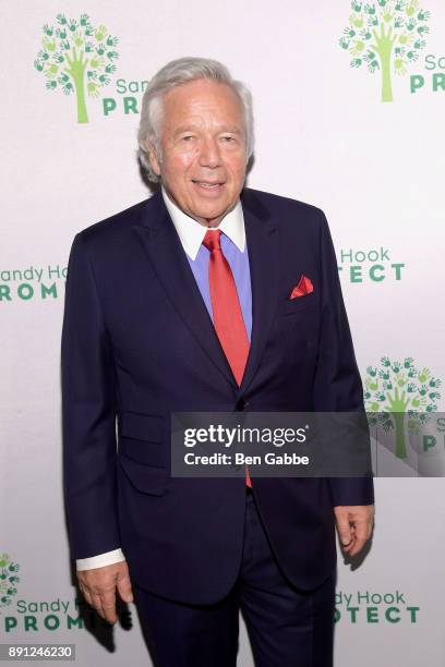 Chief Executive Officer of the New England Patriots Robert Kraft attends the Sandy Hook Promise: 5 Year Remembrance Benefit at The Plaza Hotel on...