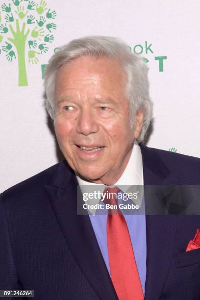 Chief Executive Officer of the New England Patriots Robert Kraft attends the Sandy Hook Promise: 5 Year Remembrance Benefit at The Plaza Hotel on...