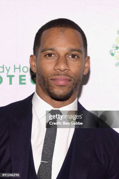 Wide receiver Victor Cruz attends the Sandy Hook Promise: 5 Year Remembrance Benefit at The Plaza Hotel on December 12, 2017 in New York City.