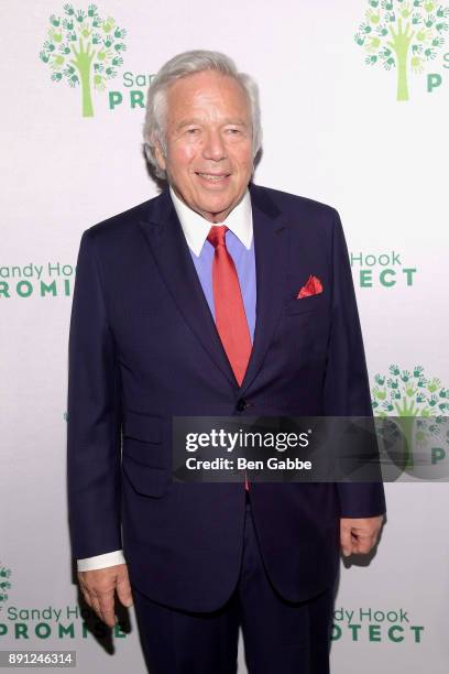 Chief Executive Officer of the New England Patriots Robert Kraft attends the Sandy Hook Promise: 5 Year Remembrance Benefit at The Plaza Hotel on...