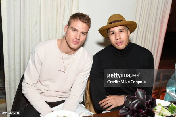 Matthew Noszka and Miles Chamley-Watson attend the CR Fashion Book Celebrating launch of CR Girls 2018 with Technogym at Spring Place on December 12,...