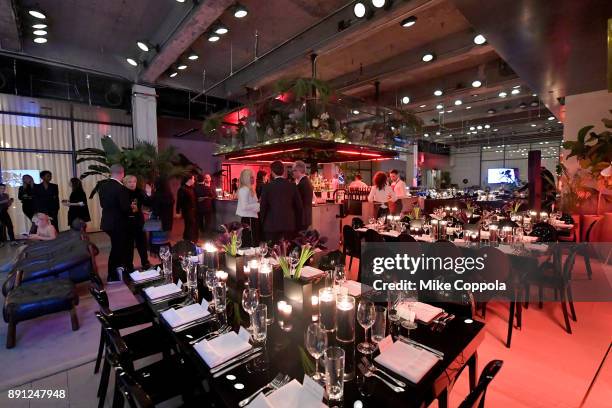 View of the venue during the CR Fashion Book Celebrating launch of CR Girls 2018 with Technogym at Spring Place on December 12, 2017 in New York City.
