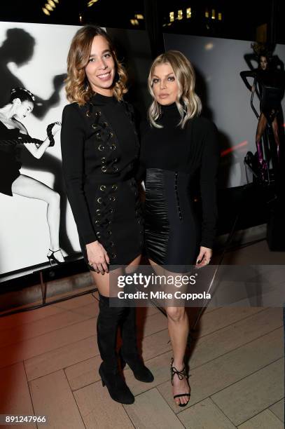 Erica Alessandri and Fergie attend the CR Fashion Book Celebrating launch of CR Girls 2018 with Technogym at Spring Place on December 12, 2017 in New...