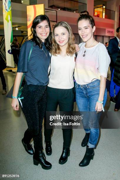 German actress and Blogger Tanja Lehmann, German actress and Blogger Marija Mauer and German actress and Blogger Marielena Krewer during the...