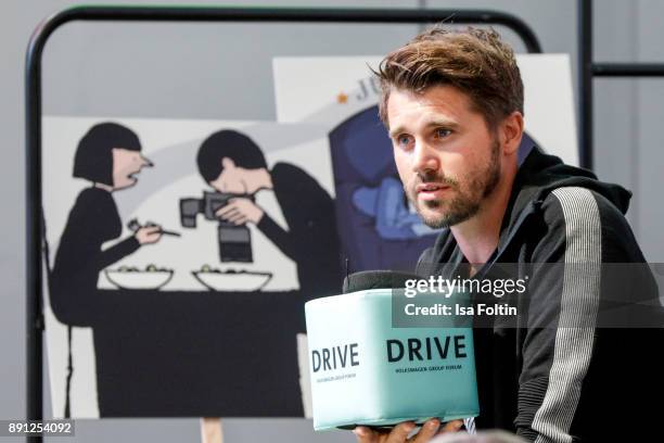 German actor Thore Schoelermann during the discussion panel of Clich'e Bashing 'soziale Netzwerke - Real vs Digital' In Berlin at DRIVE Volkswagen...