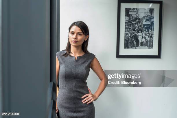 Maxine Ryan, co-founder and chief operating officer of Bitspark Ltd., poses for a photograph in Hong Kong, China, on Thursday, Nov. 16, 2017. Ryan...