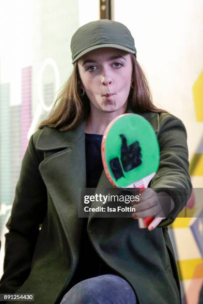 German actress Nellie Thalbach during the discussion panel of Clich'e Bashing 'soziale Netzwerke - Real vs Digital' In Berlin at DRIVE Volkswagen...