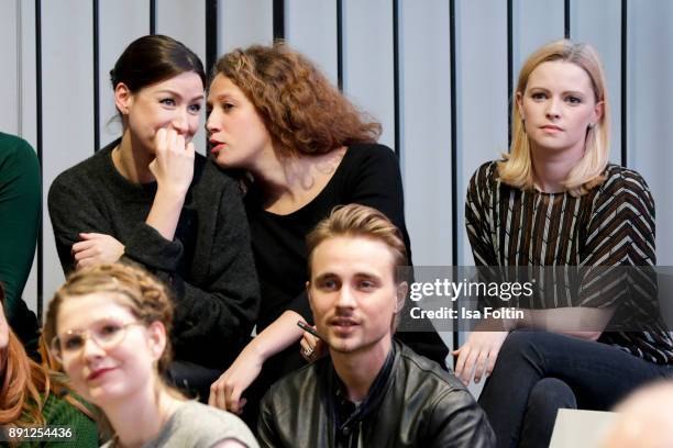 German actress Jennifer Ulrich and German actor Constantin von Jascheroff during the discussion panel of Clich'e Bashing 'soziale Netzwerke - Real vs...