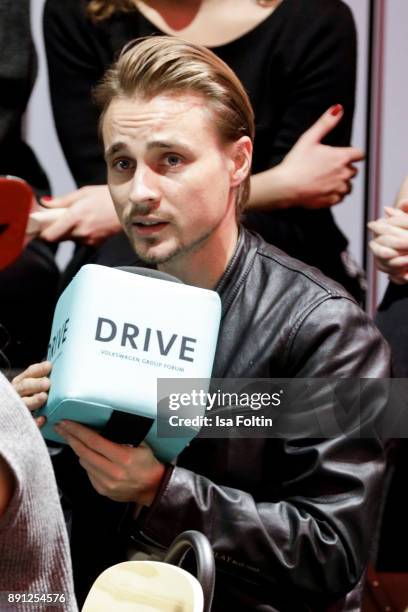 German actor Constantin von Jascheroff during the discussion panel of Clich'e Bashing 'soziale Netzwerke - Real vs Digital' In Berlin at DRIVE...